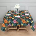 thumbnail image 3 of Pioneer Flower Floral Print Pattern Square Tablecloth, Waterproof Wipeable Spillproof Washable Table Cover for Home Kitchen Party Decor, 42"x42", 3 of 6