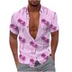 thumbnail image 2 of Men's Hawaiian Shirt Fun Short Sleeve Button Up Shirt Tropical Holiday Beach ShirtS, 2 of 5