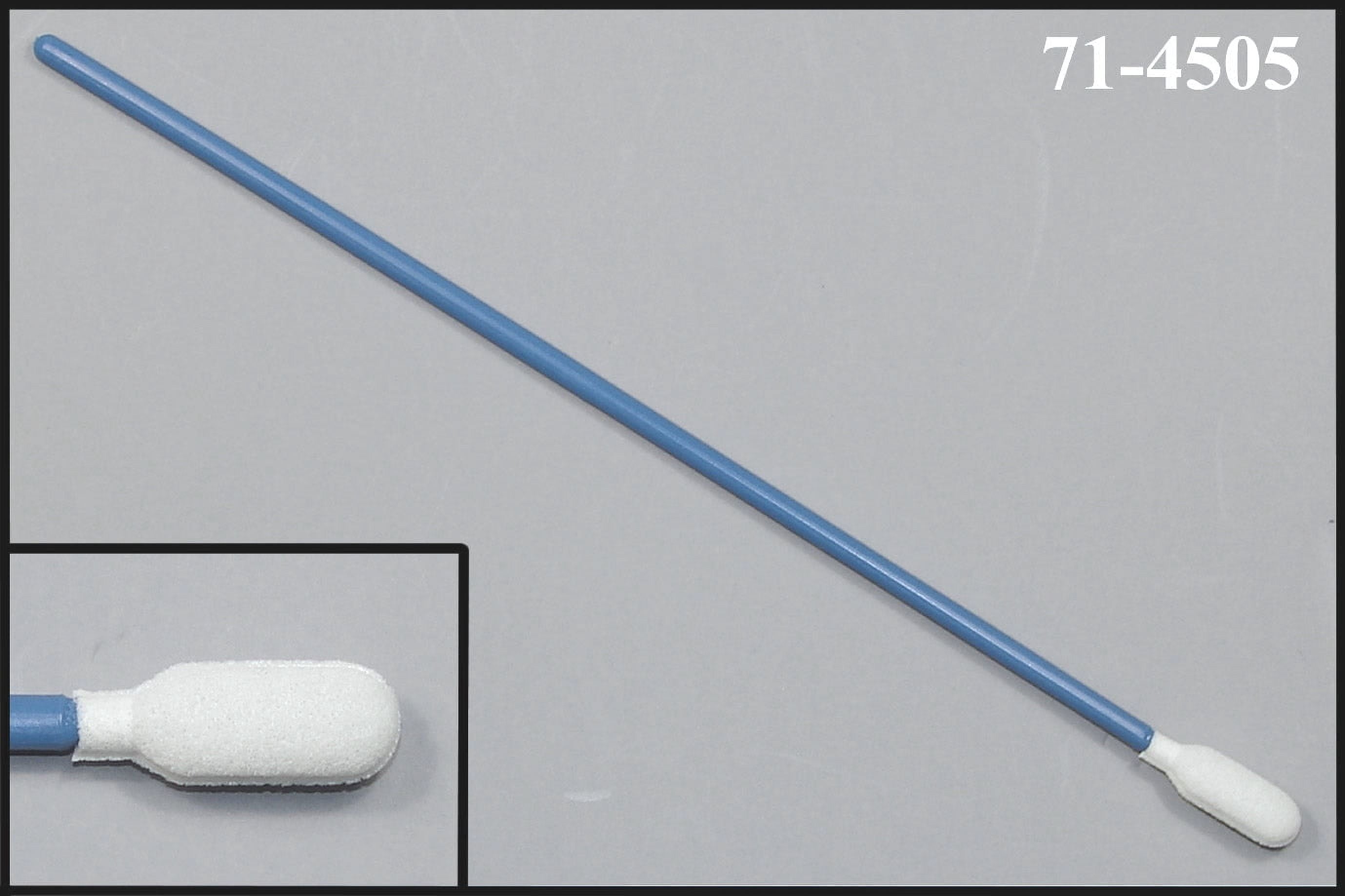 (Bag of 500 Swabs) 71-4505: 6.47” Overall Length Foam Swab with Flexi-Tip Foam Mitt and Polypropylene Handle