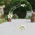 thumbnail image 4 of Miumaeov 7ft Decorative Wedding Moon Arch Backdrop Stand with Bases Metal Crescent Stand Photo Booth Background Arch Stand for Wedding Ceremony Reception Birthday Party Garden Outdoor Decor, 4 of 12