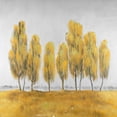 thumbnail image 3 of Atelier B Art Studio 15x15 Black Modern Framed Museum Art Print Titled - Seven Yellow Trees Abstract, 3 of 5