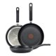 thumbnail image 1 of Set de sartenes antiadherentes T-fal Pro, color negro, 1 of 5
