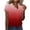 Red1, variant on Jalioing Womens Plus Size Top Summer Casual T Shirt Gradient Color Button V-Neck Loose Tops