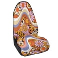 thumbnail image 2 of XYZCANDO Terry Cloth Car Seat Covers Waterproof Warp Kitted Terry Cloth, Compatible with Seat Covers & Liner Front Seat, for Cars Van Trucks, Cartoon Coloured Daisies, 2 of 9
