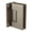 Brushed Nickel, variant on CRL GEN037BN Brushed Nickel Geneva 037 Series Wall Mount Full Back Plate Standard Hinge