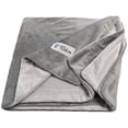 thumbnail image 1 of PetFusion Couverture pour Chien de Qualité Moyenne (44x34). Micro Peluche Grise Réversible. [100% Polyester Doux], 1 of 8