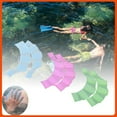 thumbnail image 3 of Swimming Hand Finger Frog Type Silicone Hand Fins Flippers Trainning Diving Water Sports Webbed Gloves Paddle Pool Accessory Blue M, 3 of 6