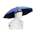 thumbnail image 2 of Soumake 69CM UV Umbrella Hat Hands Free Sun Blocking Umbrella Hat with Elastic Headband Waterproof Kids Adults Outdoor Fishing Folding Umbrella Hat, 2 of 8