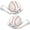 White, variant on Hold My Ball Set of 2 Small Holders – Black Left & Right Hand Wall Mount Displays for Ball Storage & Memorabilia - Ball Holder Display for Sports Collectors Baseball Cricket