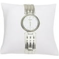 thumbnail image 2 of 888 Display 4-Pieces Bracelet Watch Pillow Jewelry Displays 3" x 3", White Faux Leather, 2 of 3