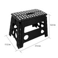 thumbnail image 3 of Core Pacific Extra Wide Folding Step Stool Black 12.7 inch with Non-Slip Surface, 3 of 11