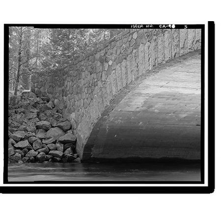Historic Print, Pohono Bridge, Spanning Merced River on Yosemite Valley Road, Yosemite Village, Mariposa County, CA - 5, 18" x 24"