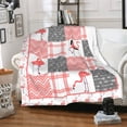 thumbnail image 2 of Flamingo Throw Blanket, 40"x50" Flannel Cute Flamingos Themed Throw Blankets, Soft Nap Throw Blanket for Home Boys Girls Women Flamingo Lovers Gifts, 2 of 5