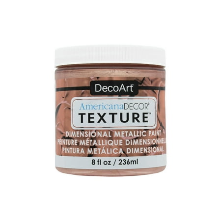 UPC: 0766218109668 | Americana Decor Texture Metallics 8oz-Rose Gold