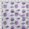 thumbnail image 3 of oneOone Cotton Flex Dusty Purple Fabric Triangle & Mandala Watercolor Dress Material Fabric Print Fabric By The Yard 40 Inch Wide, 3 of 4