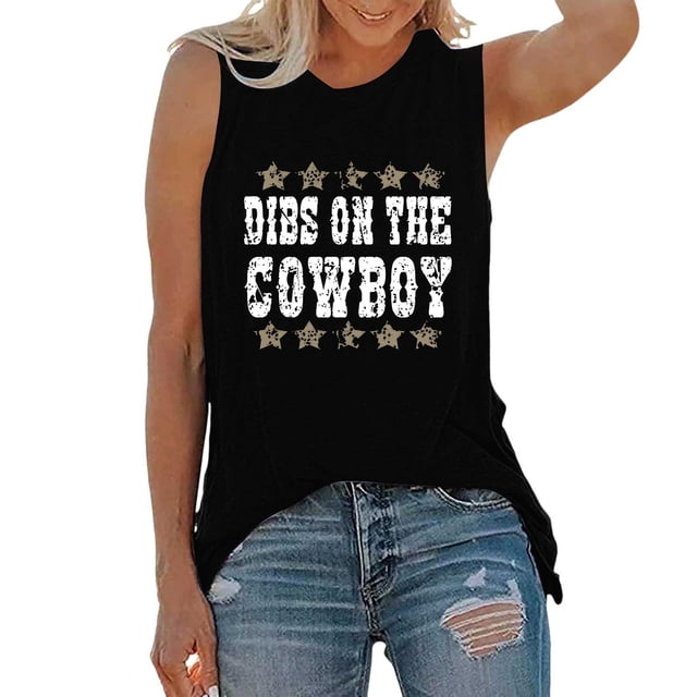 Fgnfyis T-Shirts Tendance pour Femmes pour Usage Quotidien Sans Manches Col Rond Style avec Imprimé Lettre Polyvalent pour Printemps et Été Parfaitement Assortis avec Pantalons et Shorts T-Shirts pour Femmes Noir P