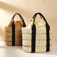 thumbnail image 4 of CoCopeaunts Straw Bag for women, Summer Beach Bag Woven Hobo Handbag Shoulder Bag Tote Bag Top Handle Bag with Silk Belt, 4 of 5