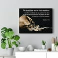 thumbnail image 2 of Scripture Walls Two Masters Matthew 6:24 Bible Verse Canvas Christian Wall Art Ready to Hang Unframed, 2 of 9