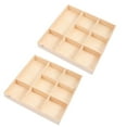 thumbnail image 5 of WASHWEPE Christmas present Boxes 2Pcs 5.1X5.1X0.6In Brown Users Decorative, 5 of 10