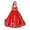 Red, variant on Kids Teens Flower Girl Dress Wedding Off-Shoulder Tulle Appliques Elegant Pageant Dresses