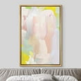 thumbnail image 3 of IDEA4WALL Framed Canvas Print Pastel Pink, Yellow & Green Paint Strokes Abstract Shape Wall Art Modern Artwork Decor Bohemian Colorful Chic for Living Room, Bedroom - Natural 16"x24", 3 of 5