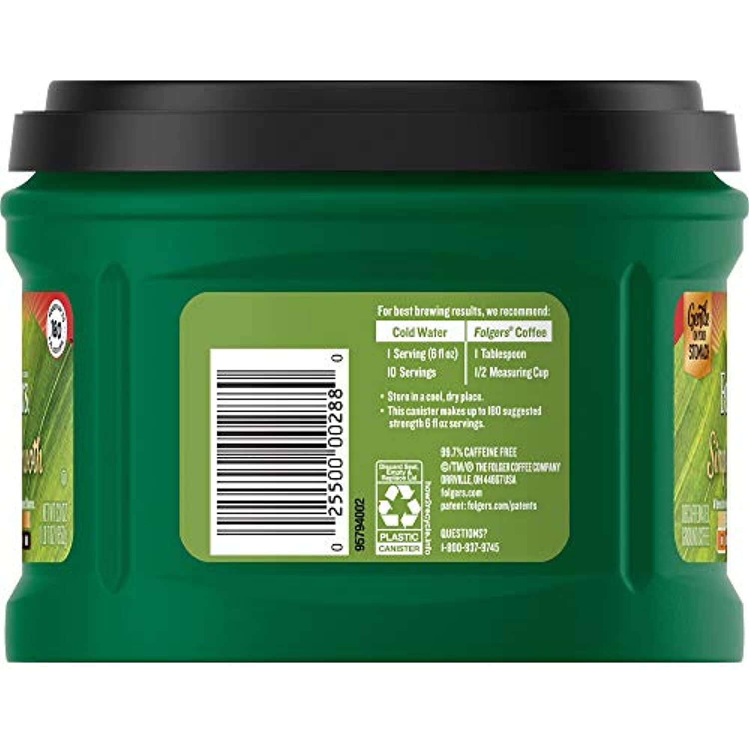 Folgers Simply Smooth Decaf Mild Roast Ground Coffee, 23 ...