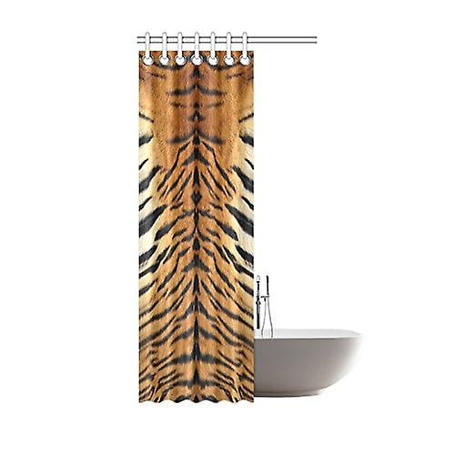 Animal Print Collection Art Tiger Skin Pattern Artful Unique And Generic Waterproof Decorative Bath Curtains Designs 90x180 Cm Inches