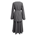 thumbnail image 6 of Elegant Women'S Two Piece Outfit Long Sleeve Tunic And Midi Skirt Set For Daily Wear, 6 of 7