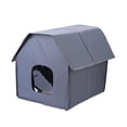 thumbnail image 3 of Casa para gatos al aire libre Jinwen gris refugio impermeable cueva para gatos y perros, 3 of 8