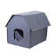 thumbnail image 3 of Casa para Gatos Salvador Refugio Impermeable Resistente Parte Plana Gris, 3 of 10