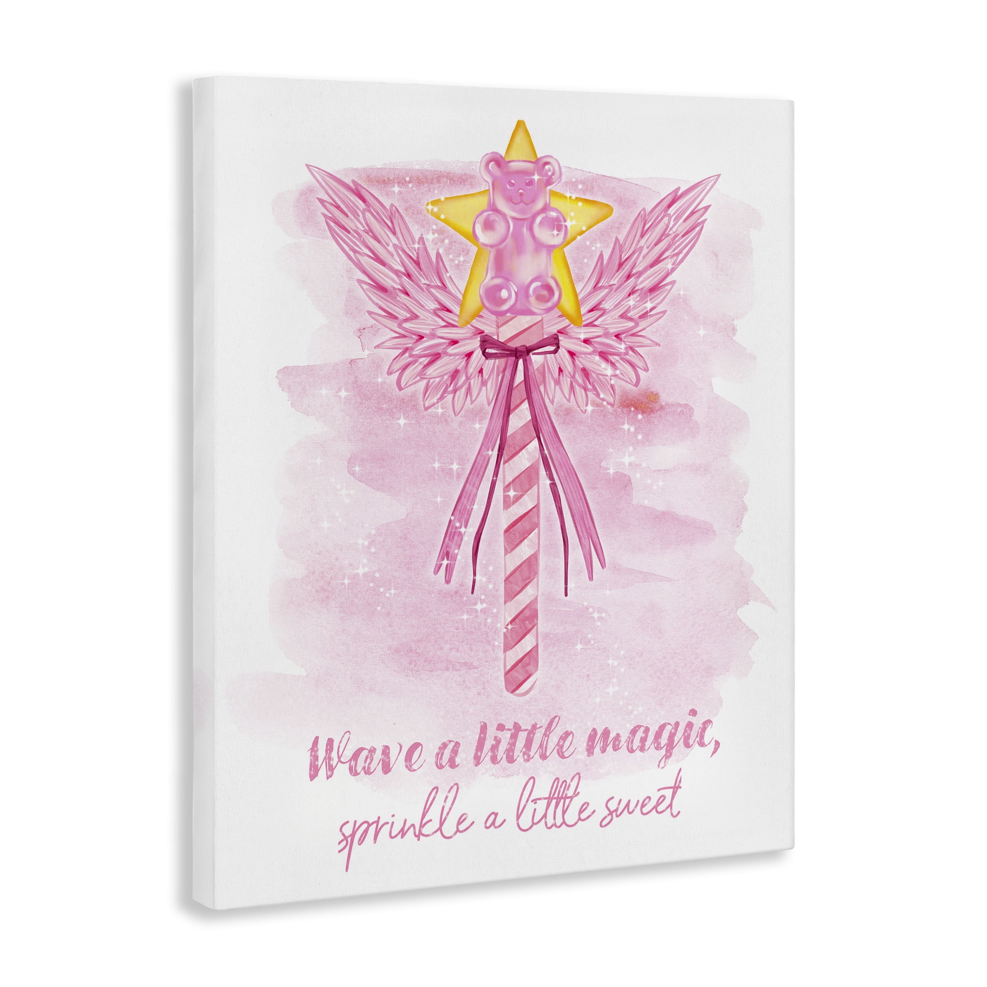 Stupell Industries Sprinkle Sweet Magic Fairy Tales & Fantasy Painting Gallery Wrapped Canvas Art Print Wall Art, 24 x 30