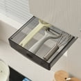 thumbnail image 2 of Qianha Mall under Desk Drawer Attachable Hidden Self-Adhesive Slide-out Plastic Stick on Drawer under Desk Organizer Office Supplies, 2 of 8
