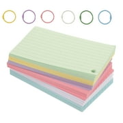 Tag Labels Note Cards for Studying Colored Index Punch Hole Paper Office