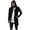 Black, variant on Augper Men Casual Solid Hooded Cardigan Jacket Long Sleeve With Pocket Top