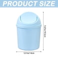 thumbnail image 4 of LAIOWEI Mini Trash Can, Desktop Waste Bin, Plastic Swing Lid Garbage Bin, Multi Function Household Trash Container for Kitchen Bathroom Office Pink 1Pcs, 4 of 6
