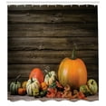 thumbnail image 3 of Ambesonne Autumn Pumpkin Shower Curtain, Thanksgiving Day, 69"Wx84"L, Multicolor, 3 of 3