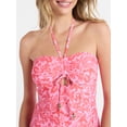thumbnail image 4 of No Boundaries Halter Bandeau One Piece Swimsuit, Women's XXS-XXL, 4 of 5
