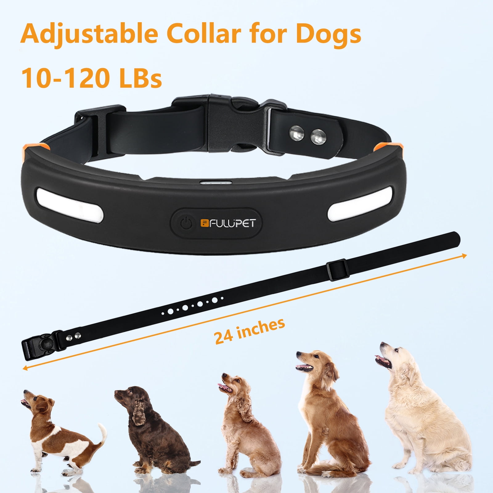 Wireless Dog Fence System, 3-in-1 Wireless Fence Indoor & Outdoor Use, 6 Acre Accurate & Reliable Electric Fence , Wireless Invisible Pet Fence with LED Light Training Collar,Black