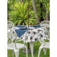 thumbnail image 3 of Outdoor Tablecloths with Umbrella Hole & Zipper, Palm Tree Round Tablecloth 54 Inch, Farmhouse Summer Botanical Green Tropical Plants Waterproof Table Cloth, Patio/Pool/Picnic Table Covers, 3 of 8