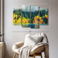 thumbnail image 2 of Elephant Stock - Na Pali Sunshine Wall Art - Horizontal Multi Panel - 4 Piece Living Room Wall Decor - Photography Beach Canvas Print - Green and Blue Decor - 36" x 22", 2 of 5