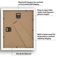 thumbnail image 3 of Americanflat 8x10 Picture Frame with Shatter-Resistant Glass with 5x7 Mat Display Photo Soho Deep - White, 3 of 8