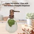 thumbnail image 3 of White Pumpkin Soap Dispenser 10-ounce Farmhouse Cute Kitchen Decor 6 x 3 in for Home Bathroom Sink Countertop Liquid Lotion Dish Detergent Autumn Harvest Thanksgiving Party and Holiday Gifts, 3 of 7