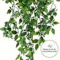 thumbnail image 4 of Outdoor Wall Decor, Patio Decor, 2pcs 25.6in artificial hanging plants, Artificial Potted Plants for Indoor Outdoor Aesthetic Office Living Room Shelf Decor, Outdoor Wall Decor for Patio, 4 of 6