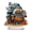 D, variant on Taicans Spooky Halloween Ghost House Decor - 2D Acrylic Figurine with Jack-O'-Lanterns & Pumpkin Carvings, Miniature for Home Decor,Seasonal Holiday Decorations,7.8inch