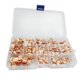 thumbnail image 1 of 130 Unids / caja Tomas de cable de cobre Tornillos de alambre de servicio pesado Kit de surtido de c Tomshoo Terminal de conector de cable, 1 of 2