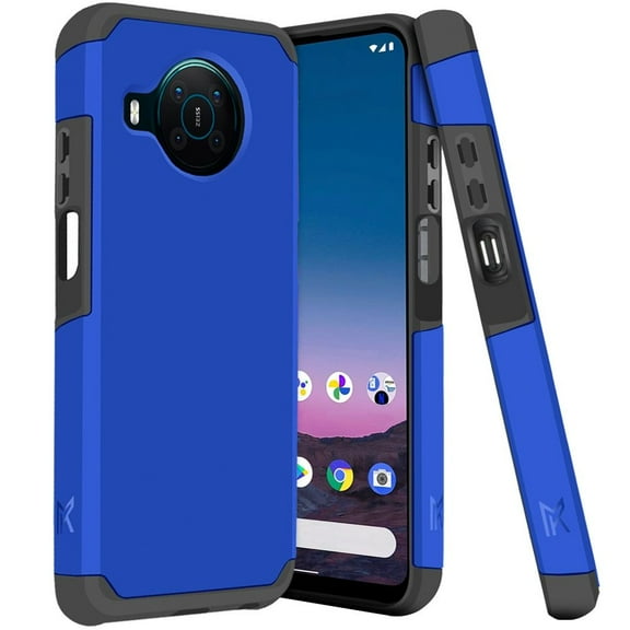 MK Dual Layer Case for Nokia X100 (Slim Shockproof Protection Cover) - Dark Blue