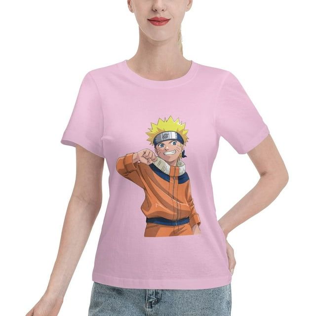 T-Shirt Basique à Manches Courtes pour Femmes Naruto Naruto