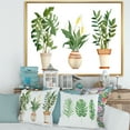 thumbnail image 2 of Designart 'Houseplant Peace Lily In Terra Cotta and Monstera' Farmhouse Framed Canvas Wall Art Print, 2 of 5