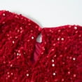 thumbnail image 6 of Kidagic Toddler Girls Sequin Dress Sparkly Gown Party Dresses Little Kids A-Line Velvet Dress, 6 of 9