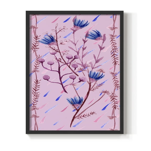 XO Collection B Framed Print - Solid Wood in Single Picture Frame Solid Wood 2 Framed Print